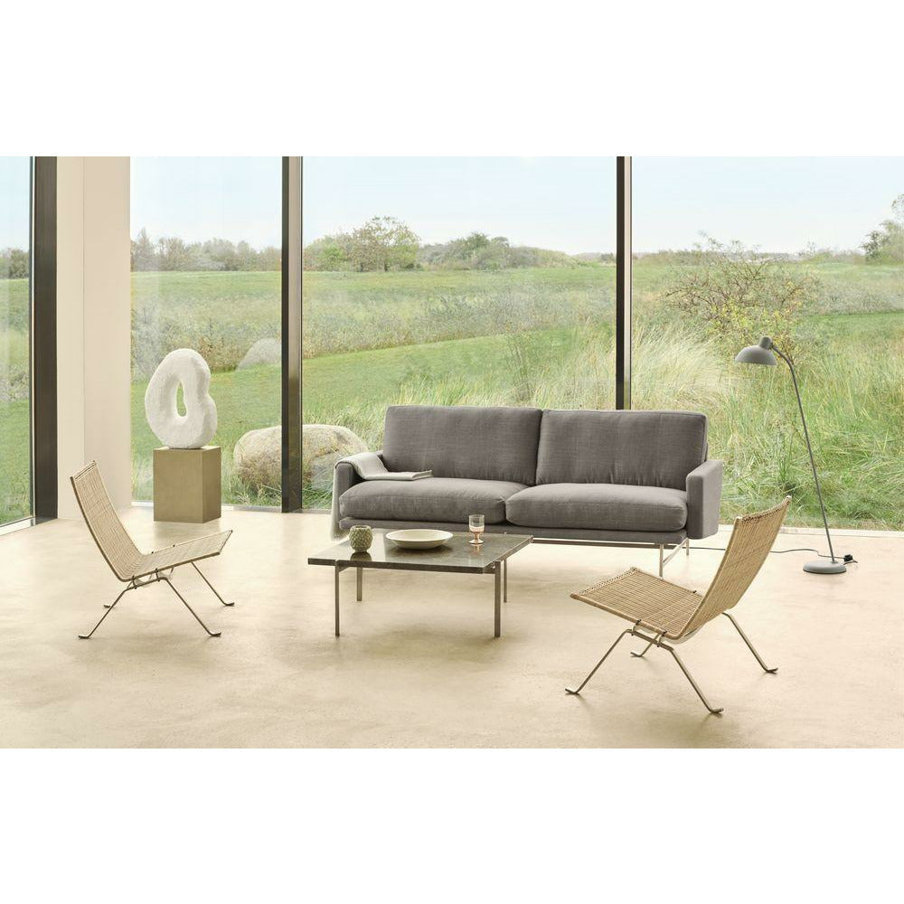 [product_category]-Fritz Hansen Lissoni Sofa Leather 2 Seater, Black/Light Grey Essential-Fritz Hansen-PL112S-Essential-Light-Grey-Black-FRI-10