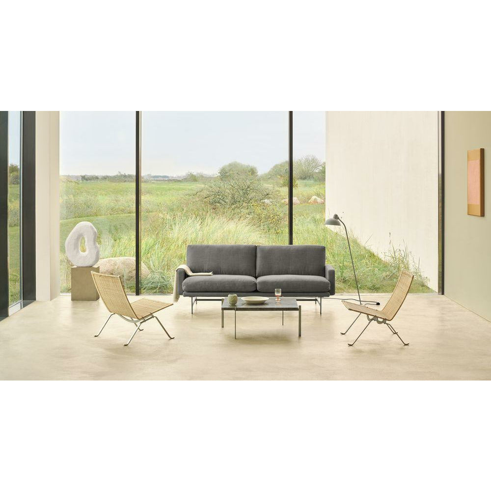 [product_category]-Fritz Hansen Lissoni Sofa Leather 2 Seater, Black/Light Grey Essential-Fritz Hansen-PL112S-Essential-Light-Grey-Black-FRI-11