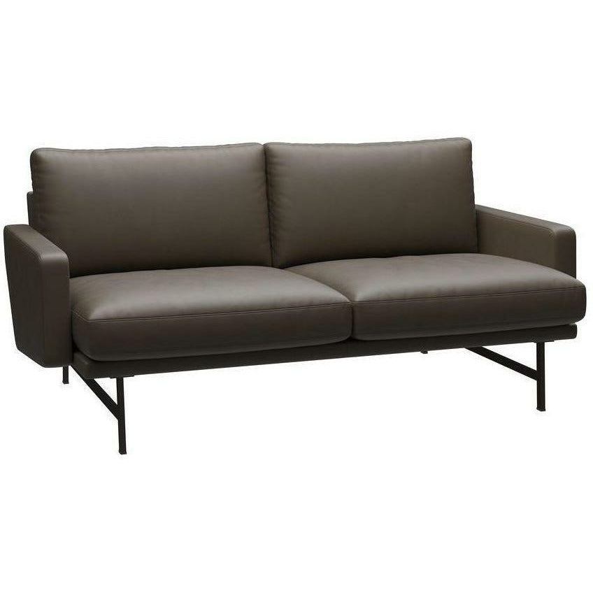 [product_category]-Fritz Hansen Lissoni Sofa Leather 2 Seater, Bronze Brown/Brown Essential Stone-Fritz Hansen-PL112S-Essential-Stone-Brown-Bronze-FRI-1