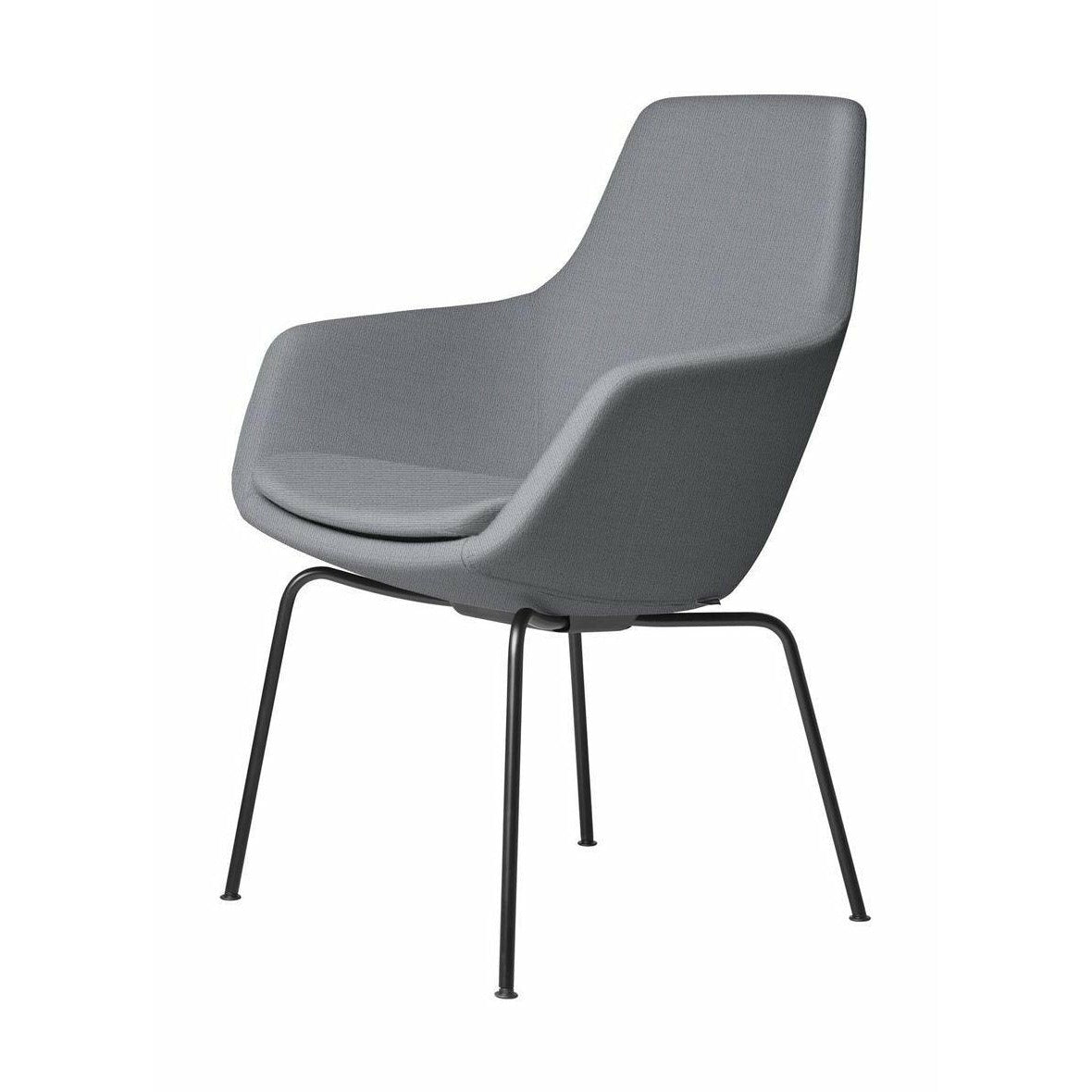 [product_category]-Fritz Hansen Little Giraffe Armchair Black Base Fabric Christianshavn, Light Grey Uni-Fritz Hansen-3201-BLCK-CHRI-1170-FRI-1