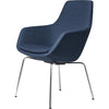 Fritz Hansen Little Giraffe™ Armchair Chrome Base Fabric Capture, Blue