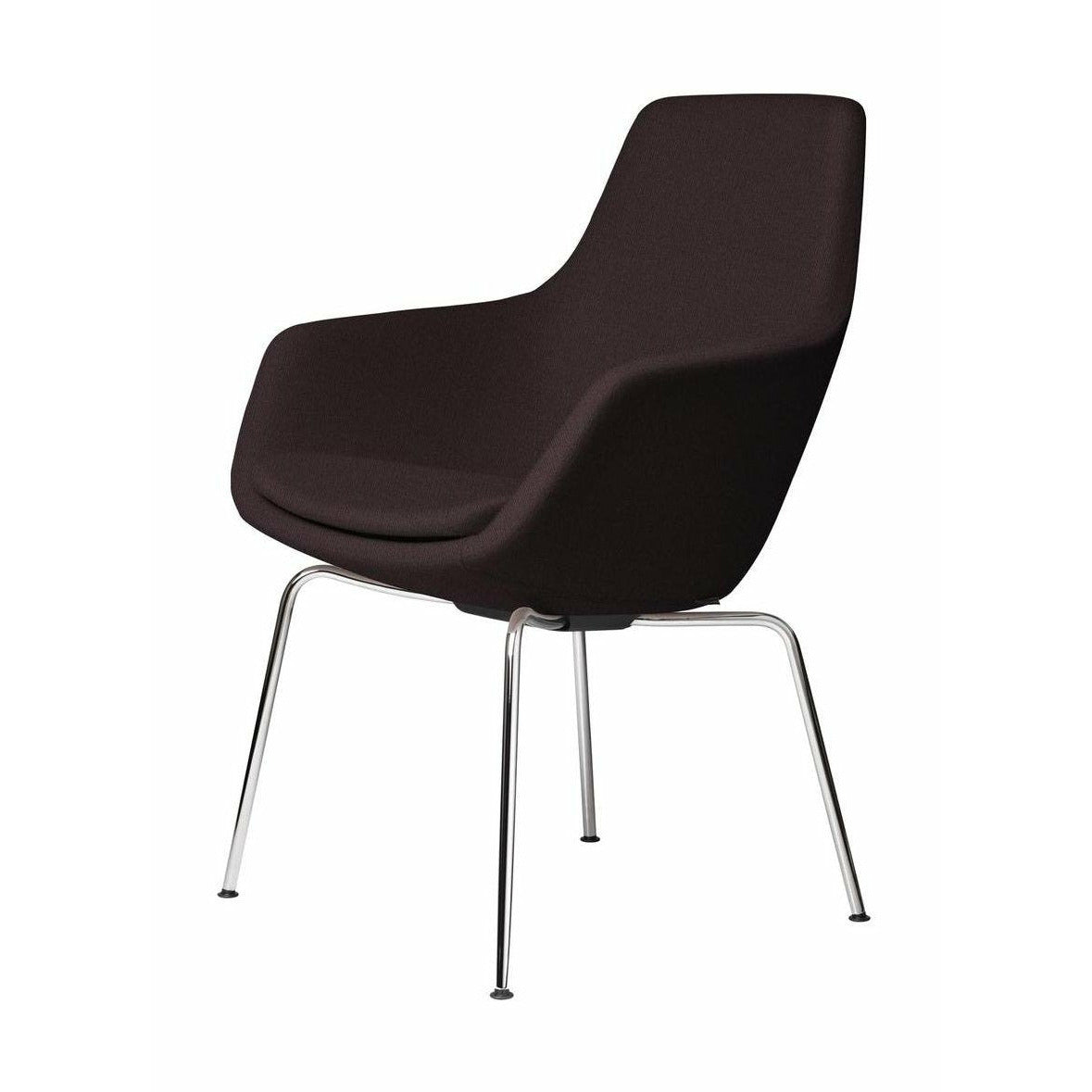 [product_category]-Fritz Hansen Little Giraffe Armchair Chrome Base Fabric Christianshavn, Dark Red Uni-Fritz Hansen-3201-CHRO-CHRI-1142-FRI-1