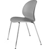 Fritz Hansen N02™ Recycle Chair Chromed Steel 4 L Egg™Ed, Grey