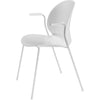 Fritz Hansen N02™ Recycle Chair With Armrest Monochrome 4 L Egg™Ed, White
