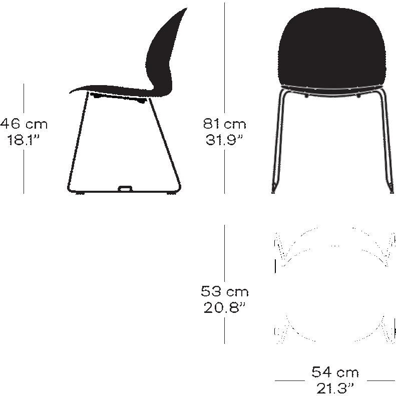 [product_category]-Fritz Hansen N02 Recycle Chair With Welded Connection Unit, Dark Red/Chrome-Fritz Hansen-N02-21-Dark-Red-Chrome-FRI-4