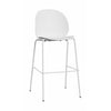 Fritz Hansen N02™ Recycle High Bar Stool, Off White/Off White