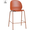Fritz Hansen N02™ Recycle Low Bar Stool, Dark Orange/Dark Orange