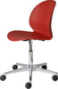 Fritz Hansen N02™ Recycle Swivel Chair Polished Aluminium, Red