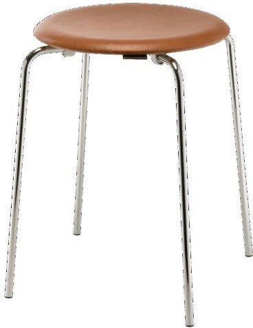 [product_category]-Fritz Hansen Objects Dot Stool, Walnut Leather-Fritz Hansen-5704890401002-840100-FRI-1
