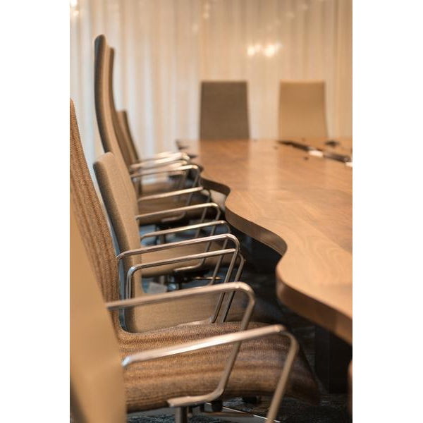 [product_category]-Fritz Hansen Oxford Classic Swivel Armchair Fabric, Middle Backrest-Fritz Hansen-3293C- soft black-FRI-2