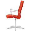 Fritz Hansen Oxford™ Premium Armchair Fabric Middle Backrest, Rime Red