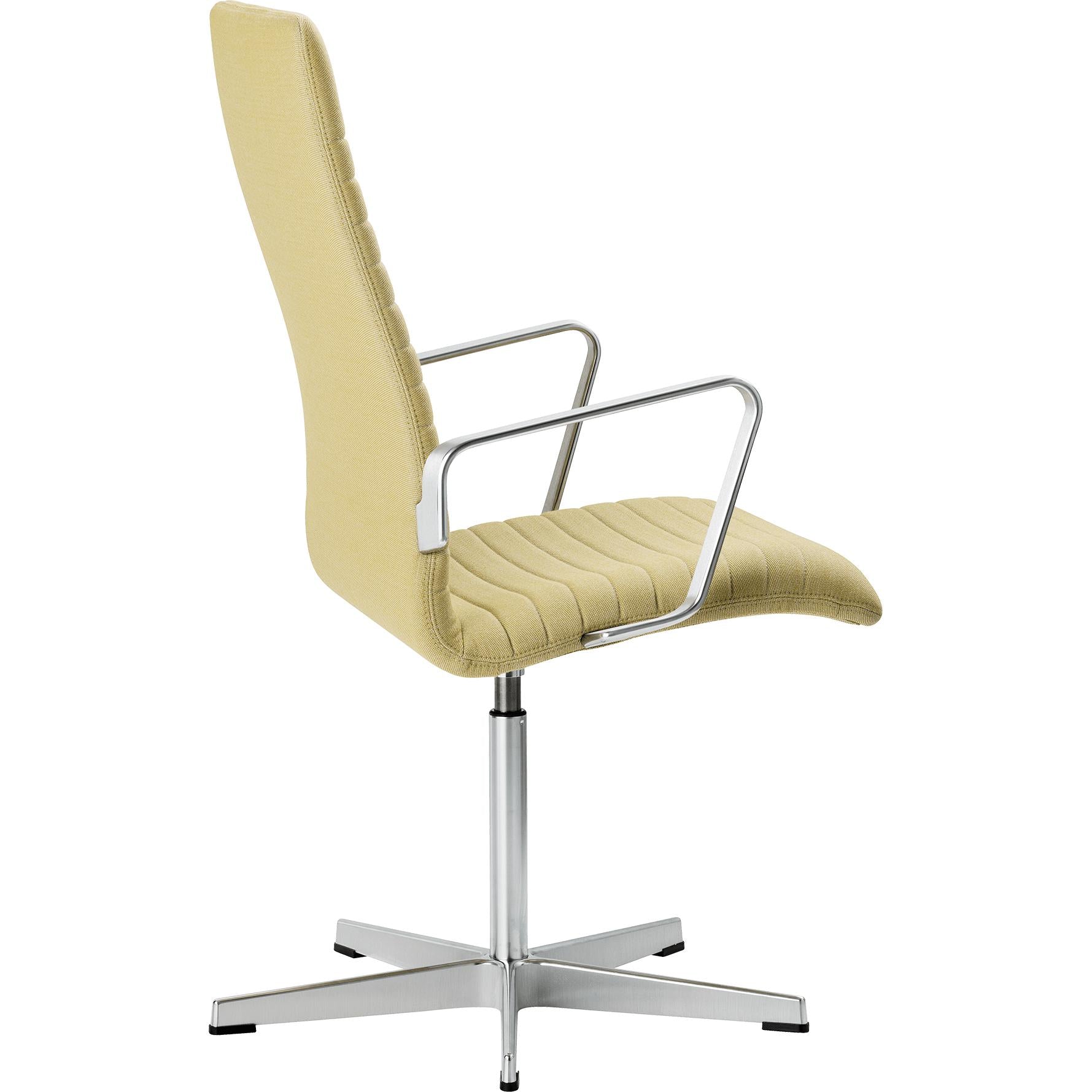 [product_category]-Fritz Hansen Oxford Premium Armchair Fabric Middle Backrest, Rime Yellow-Fritz Hansen-3273P-911-FRI-1