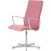 Fritz Hansen Oxford™ Premium Height Adjustable Armchair Fabric Middle Back, Rime Pink