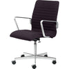 Fritz Hansen Oxford™ Premium Height Adjustable Armchair Fabric Middle Back, Rims Brown/Dark Blue