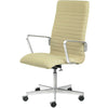 Fritz Hansen Oxford™ Premium Height Adjustable Armchair Fabric Middle Back, Rims Yellow
