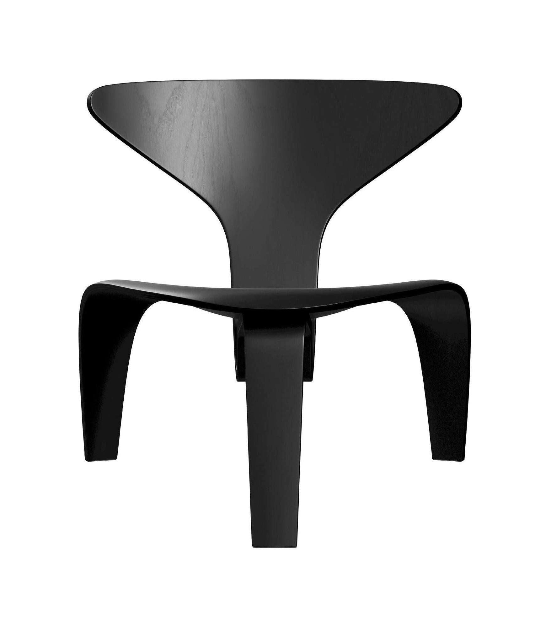 [product_category]-Fritz Hansen Pk0 A Lounge Chair, Black-Fritz Hansen-PK0-A-BlackAsh-FRI-1