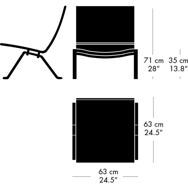 [product_category]-Fritz Hansen Pk22 Lounge Chair, Aura Walnut-Fritz Hansen-PK22-CLWAL-SBSS-FRI-8
