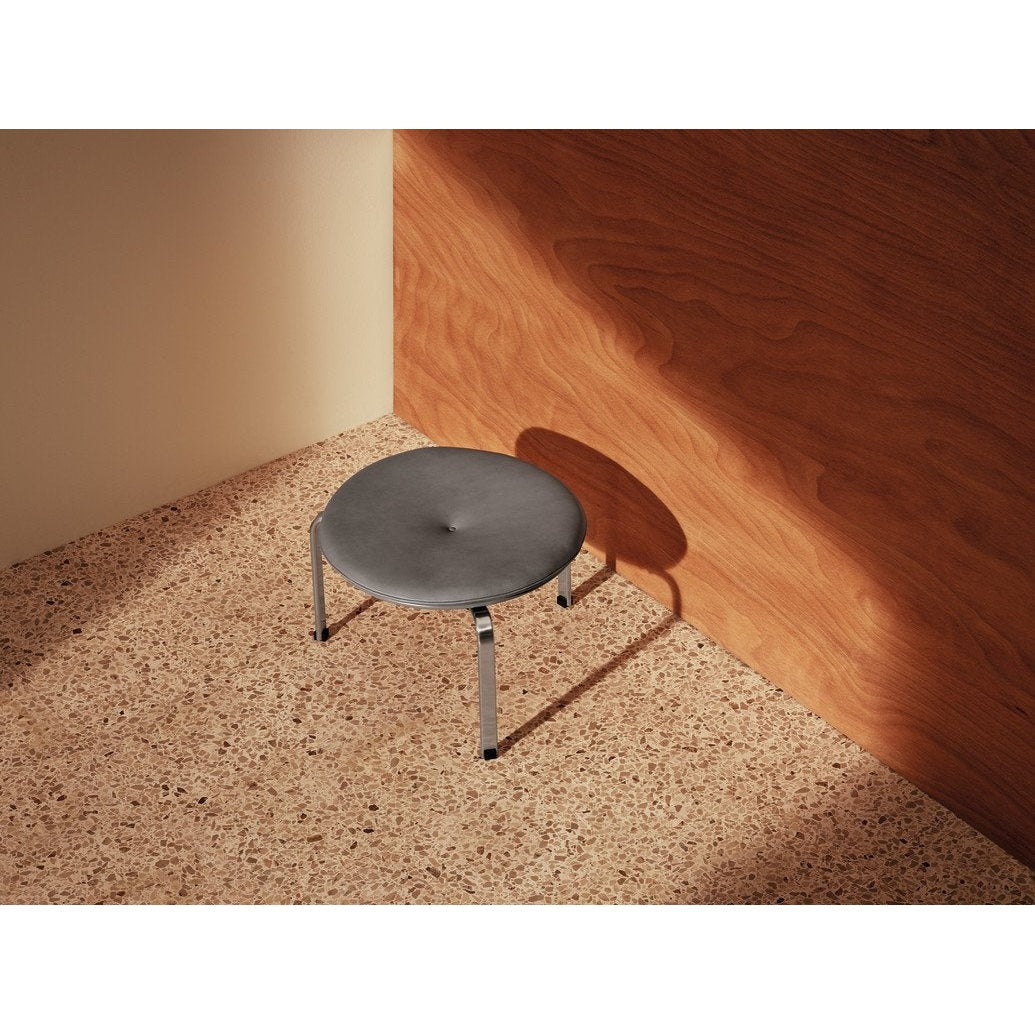 [product_category]-Fritz Hansen Pk33 Stool, Leather, Smoked Grey-Fritz Hansen-PK33-smoked grey-FRI-2