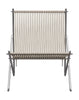 Fritz Hansen Pk4™ Longe Chair Flag Hayard, Natural/Steel