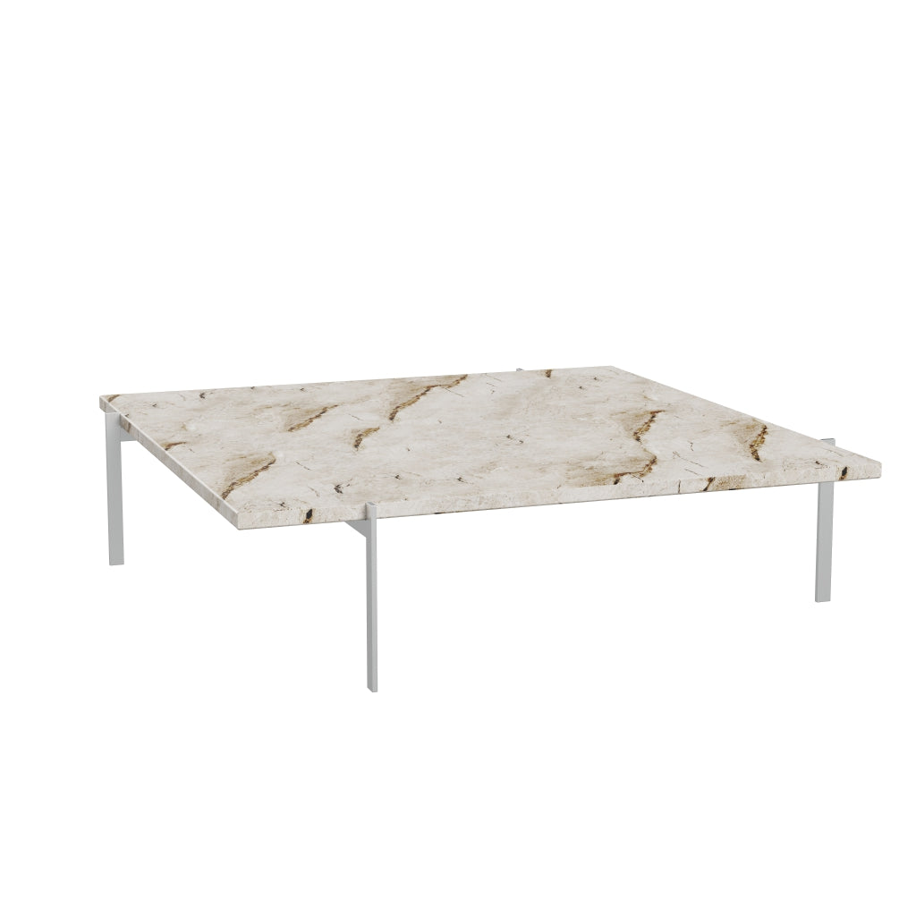 [product_category]-Fritz Hansen Pk61 A Coffee Table 120 Cm, Beige Marble-Fritz Hansen-PK61A-Stahl-Marmor-Beige-Matt-FRI-3