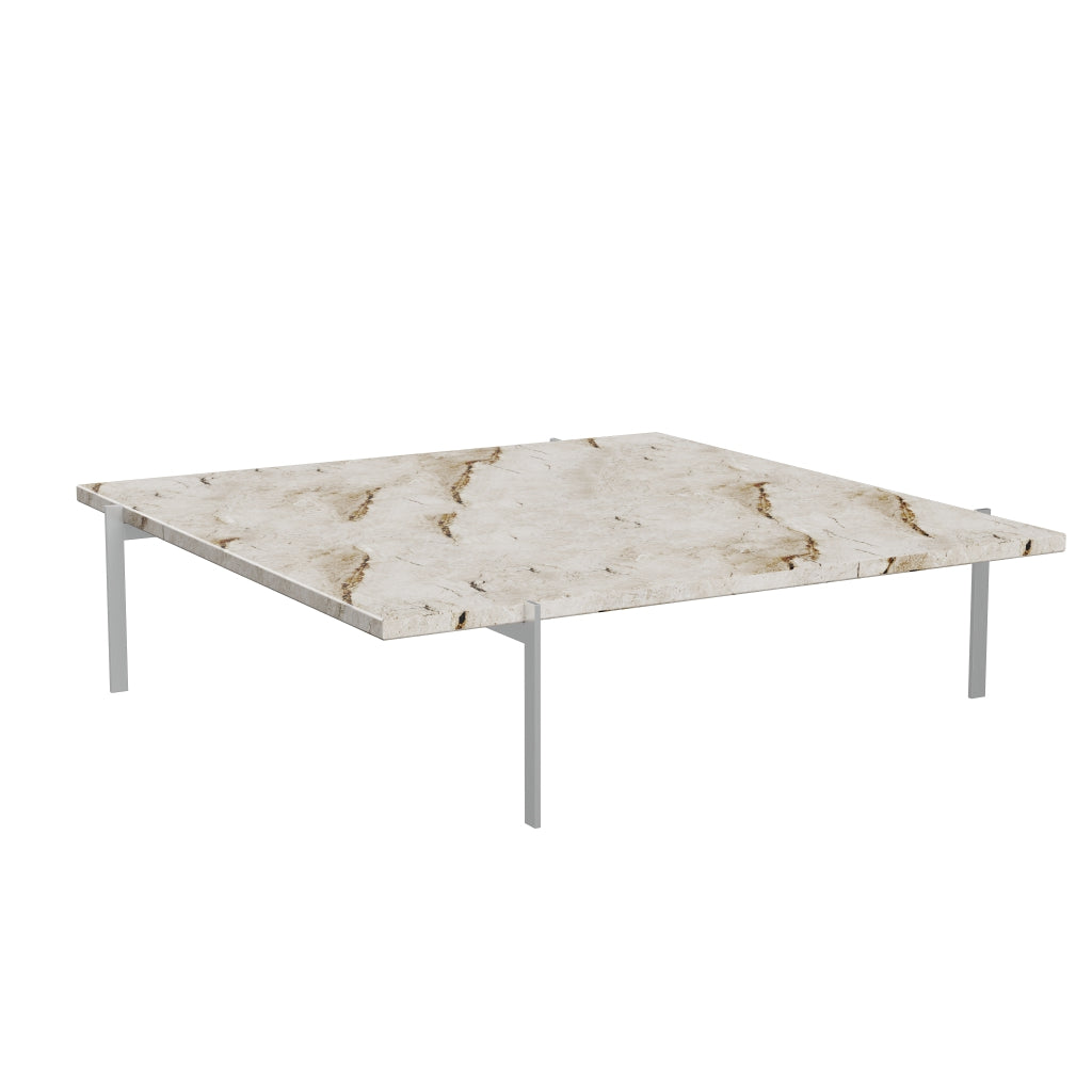 [product_category]-Fritz Hansen Pk61 A Coffee Table 120 Cm, Beige Marble-Fritz Hansen-PK61A-Stahl-Marmor-Beige-Matt-FRI-4