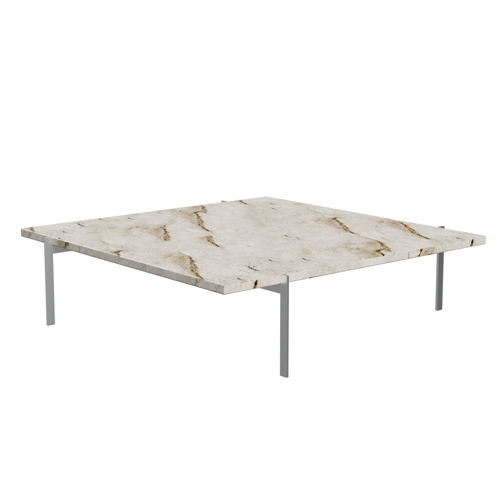[product_category]-Fritz Hansen Pk61 A Coffee Table 120 Cm, Beige Marble-Fritz Hansen-PK61A-Stahl-Marmor-Beige-Matt-FRI-5