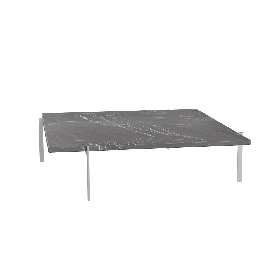 [product_category]-Fritz Hansen Pk61 A Coffee Table 120 Cm, Black Marble-Fritz Hansen-PK61A-Stahl-Marmor-Schwarz-Matt-FRI-2