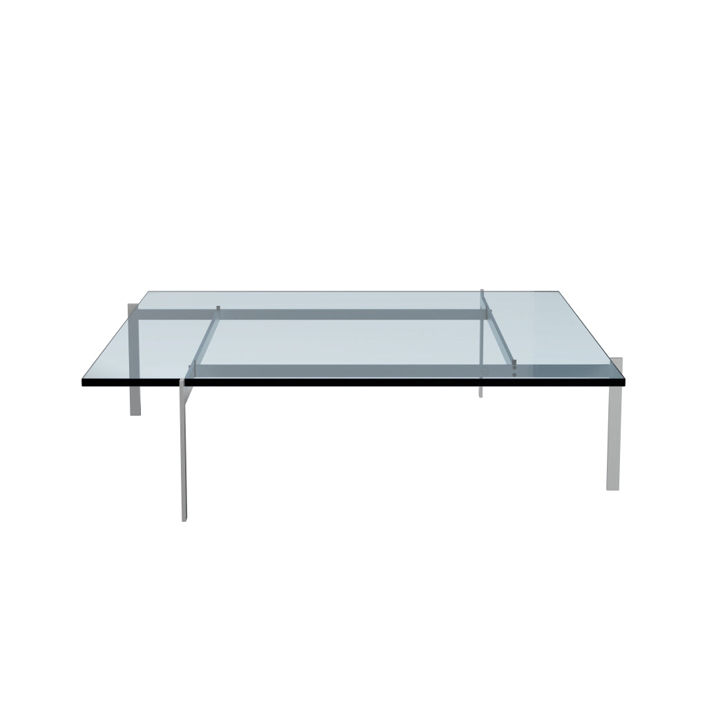 [product_category]-Fritz Hansen Pk61 A Coffee Table 120 Cm, Glass-Fritz Hansen-PK61A-Stahl-Glas-FRI-1