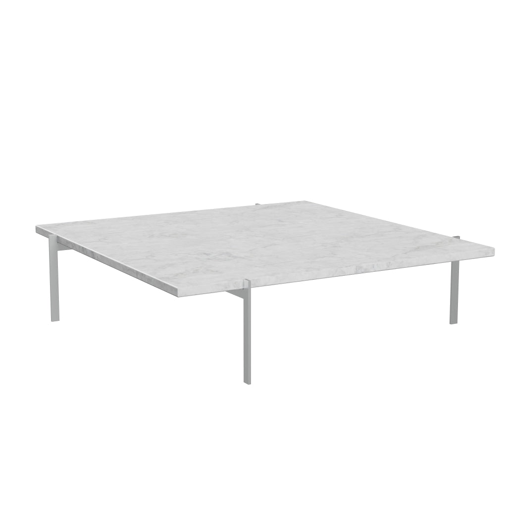 [product_category]-Fritz Hansen Pk61 A Coffee Table 120 Cm, White Marble Matt Polished-Fritz Hansen-PK61A-Stahl-Marmor-Weiss-Matt-FRI-4