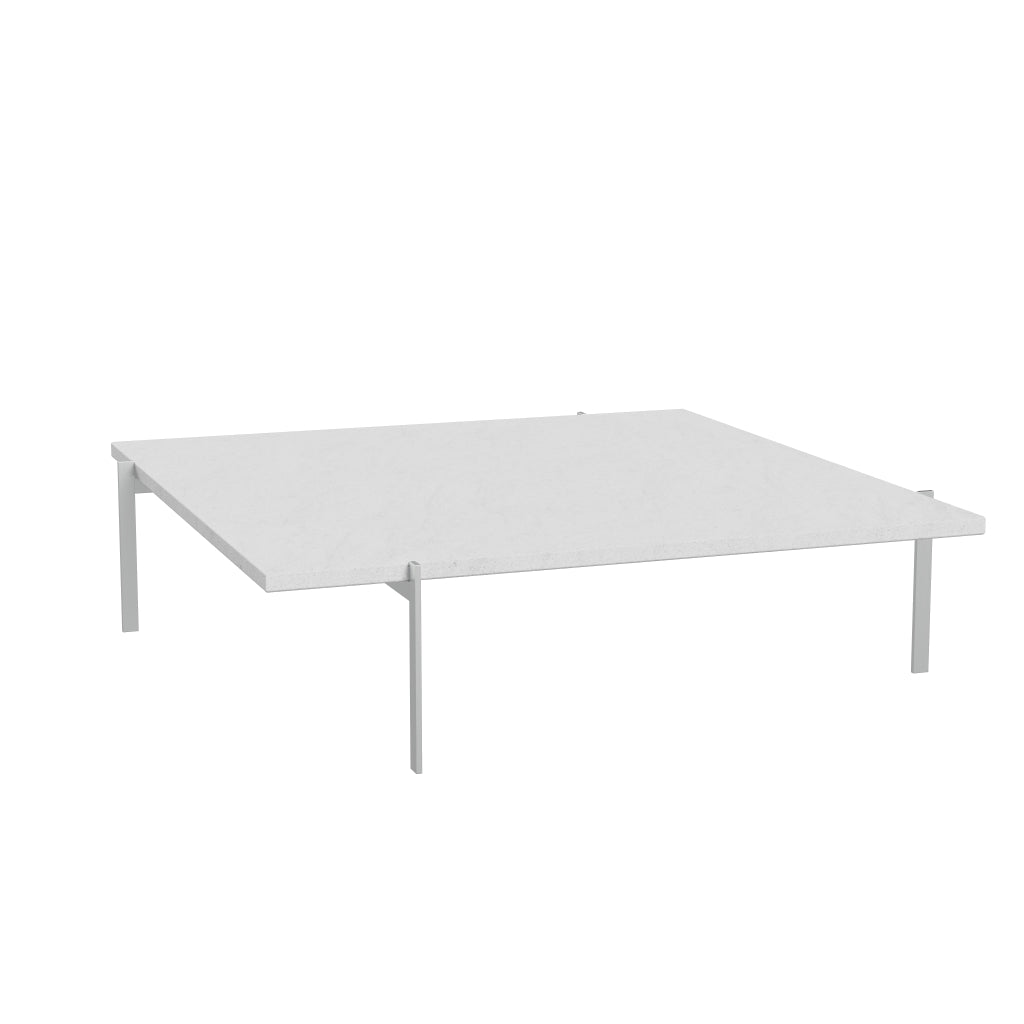 [product_category]-Fritz Hansen Pk61 A Coffee Table 120 Cm, White Marble Rolled-Fritz Hansen-PK61A-Stahl-Marmor-Weiss-Gerollt-FRI-3