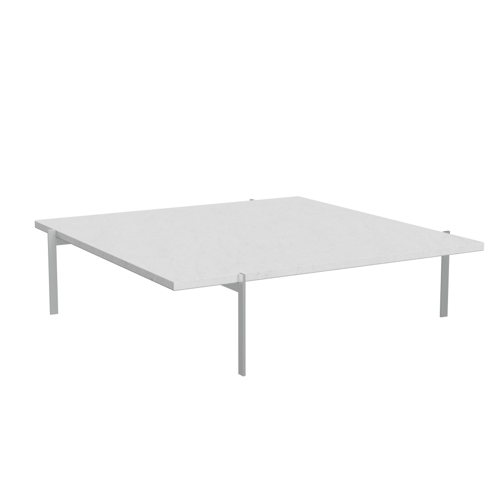 [product_category]-Fritz Hansen Pk61 A Coffee Table 120 Cm, White Marble Rolled-Fritz Hansen-PK61A-Stahl-Marmor-Weiss-Gerollt-FRI-4