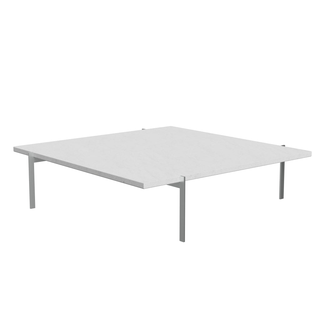 [product_category]-Fritz Hansen Pk61 A Coffee Table 120 Cm, White Marble Rolled-Fritz Hansen-PK61A-Stahl-Marmor-Weiss-Gerollt-FRI-5