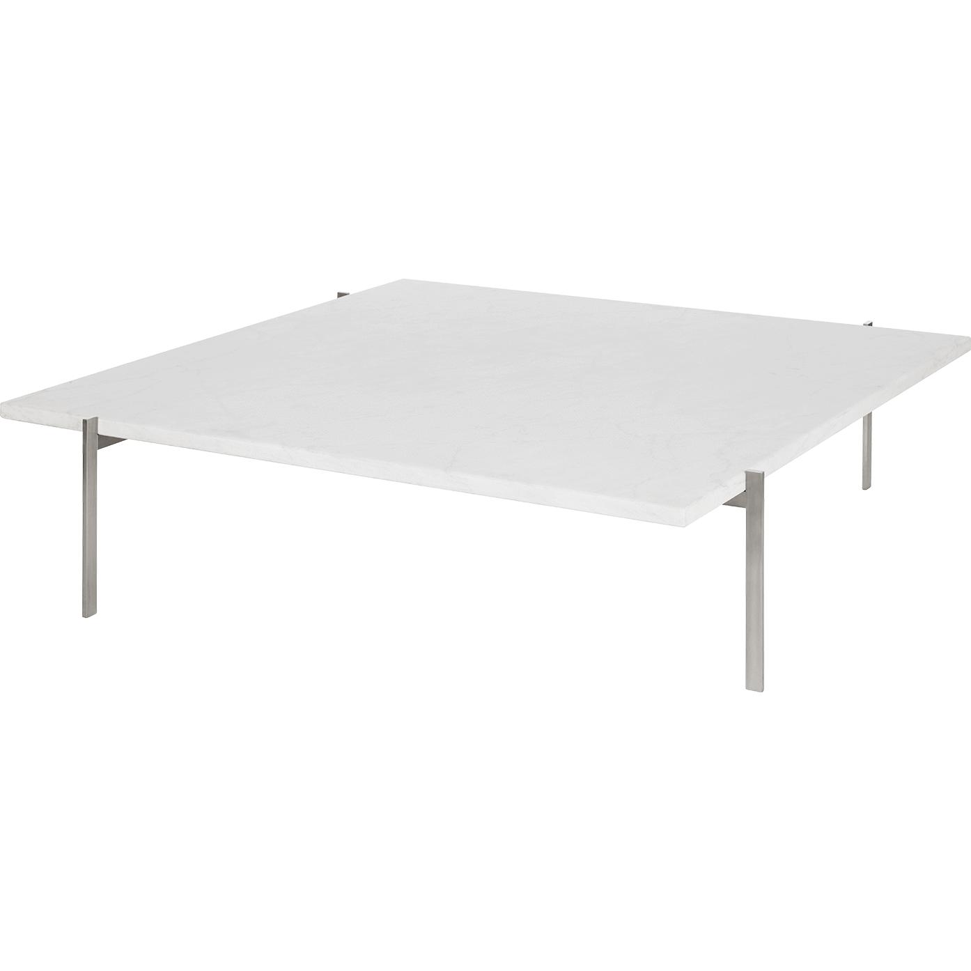 [product_category]-Fritz Hansen Pk61 Coffee Table 120 Cm, White Marble-Fritz Hansen-PK61A-white-FRI-1