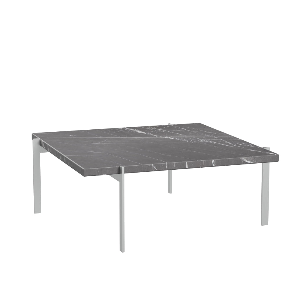 [product_category]-Fritz Hansen Pk61 Coffee Table 80 Cm, Black Marble-Fritz Hansen-PK61-Stahl-Marmor-Schwarz-Matt-FRI-3