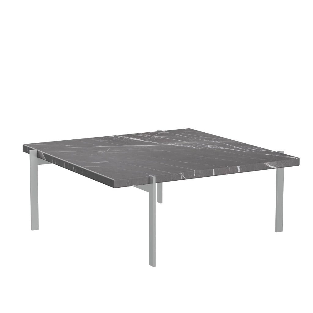 [product_category]-Fritz Hansen Pk61 Coffee Table 80 Cm, Black Marble-Fritz Hansen-PK61-Stahl-Marmor-Schwarz-Matt-FRI-4