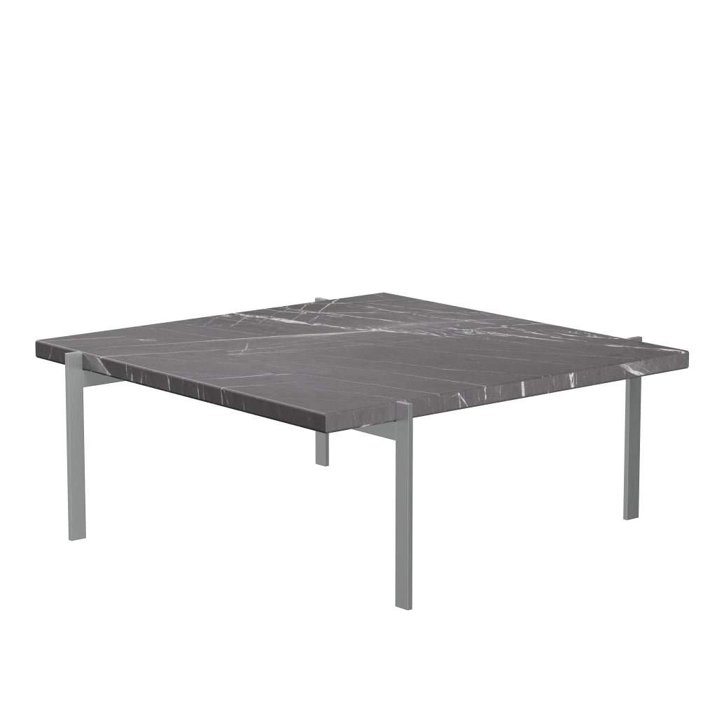 [product_category]-Fritz Hansen Pk61 Coffee Table 80 Cm, Black Marble-Fritz Hansen-PK61-Stahl-Marmor-Schwarz-Matt-FRI-5