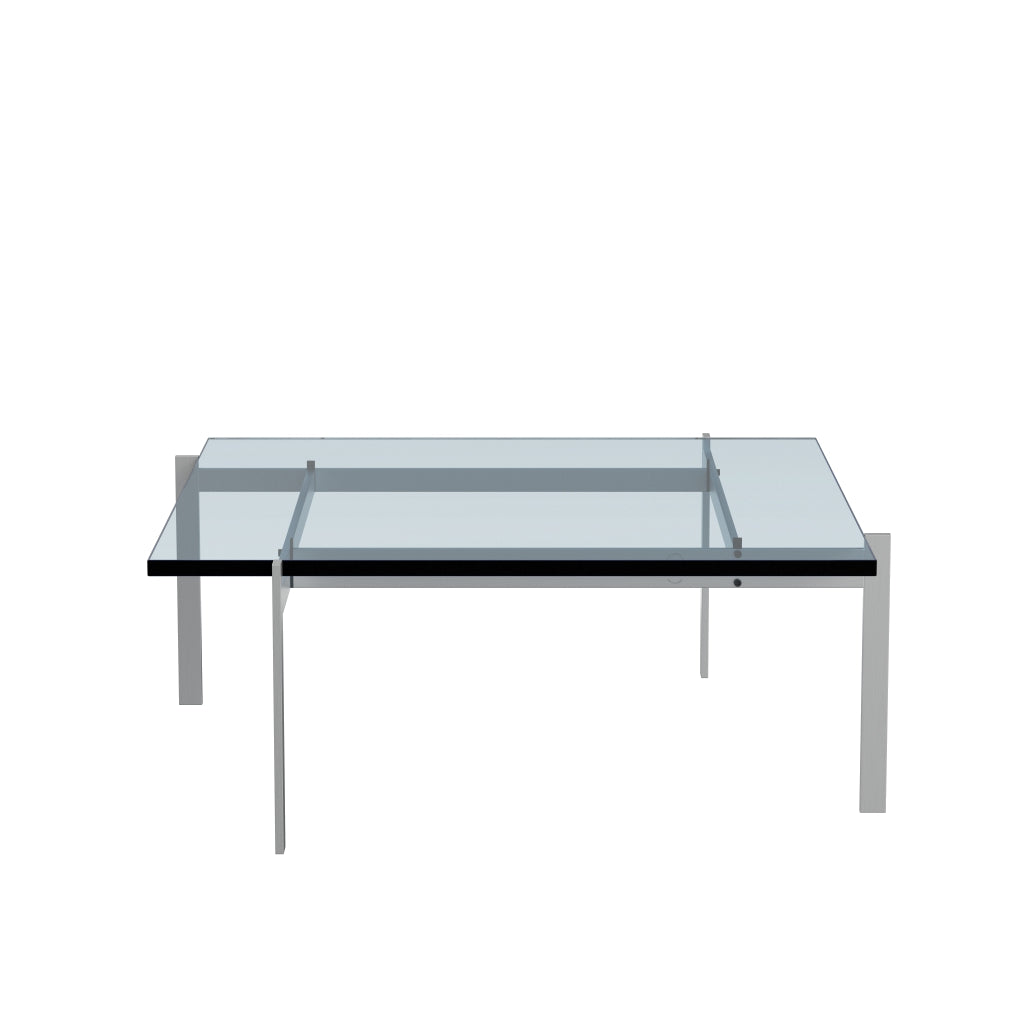[product_category]-Fritz Hansen Pk61 Coffee Table 80 Cm, Glass-Fritz Hansen-PK61-Stahl-Glas-FRI-1