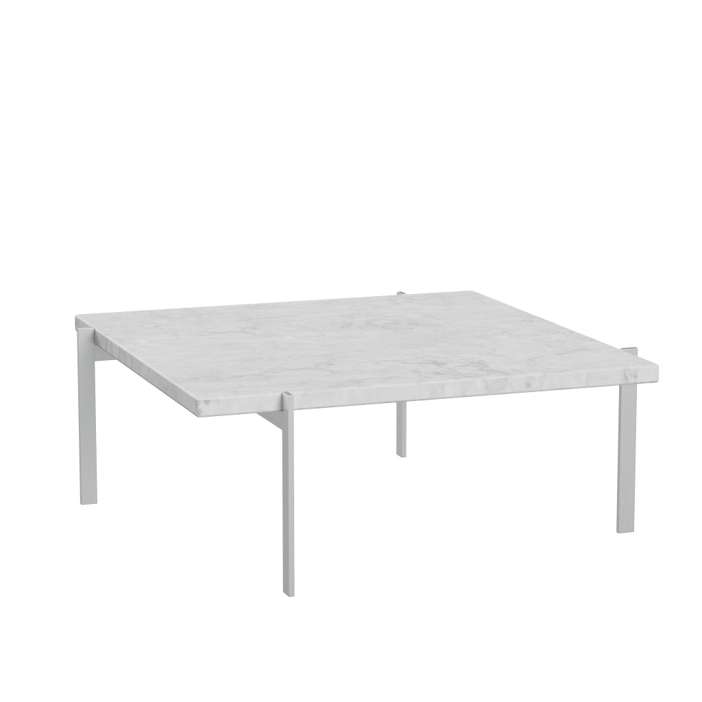 [product_category]-Fritz Hansen Pk61 Coffee Table 80 Cm, White Marble Matt Polished-Fritz Hansen-PK61-Stahl-Marmor-Weiss-Matt-FRI-3