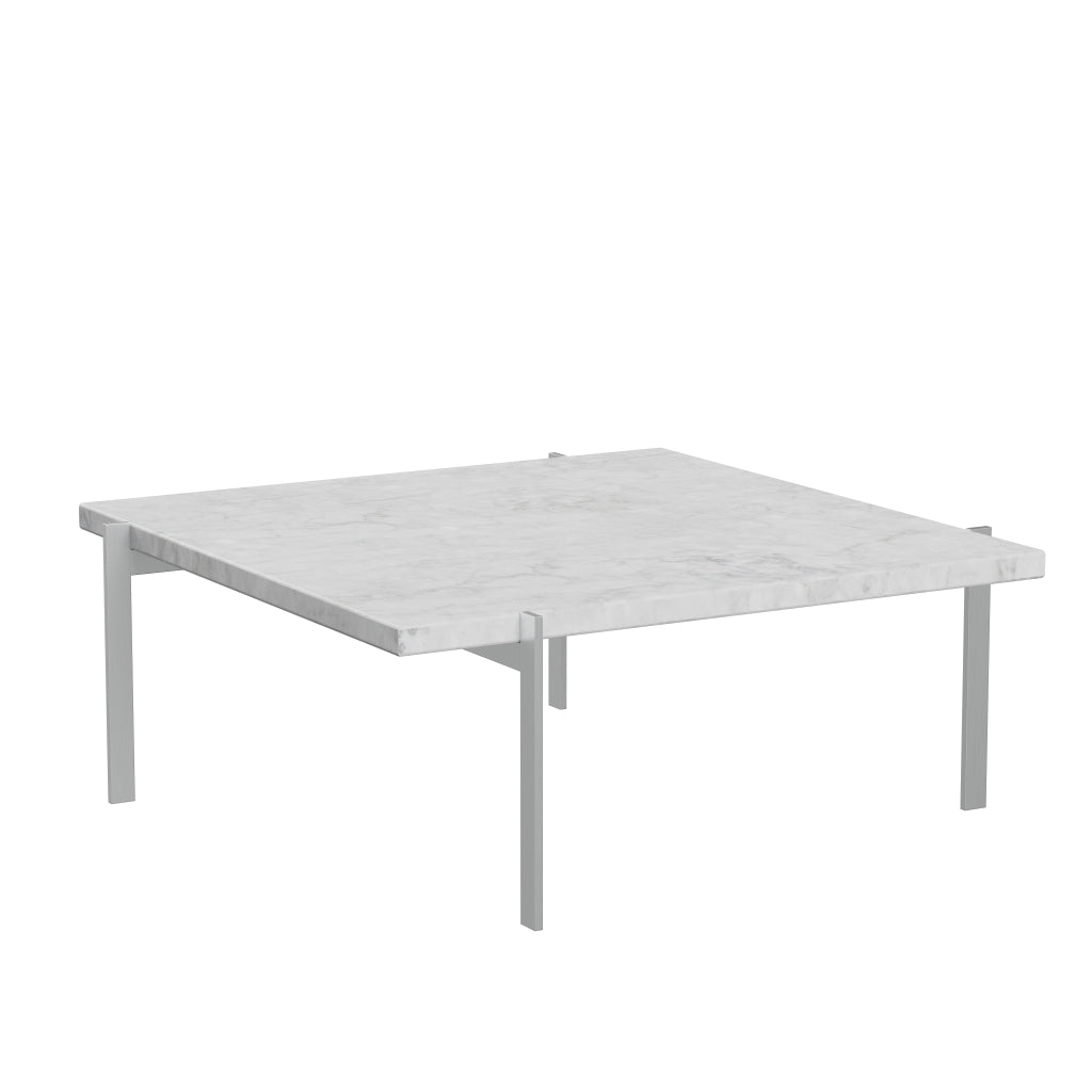 [product_category]-Fritz Hansen Pk61 Coffee Table 80 Cm, White Marble Matt Polished-Fritz Hansen-PK61-Stahl-Marmor-Weiss-Matt-FRI-4
