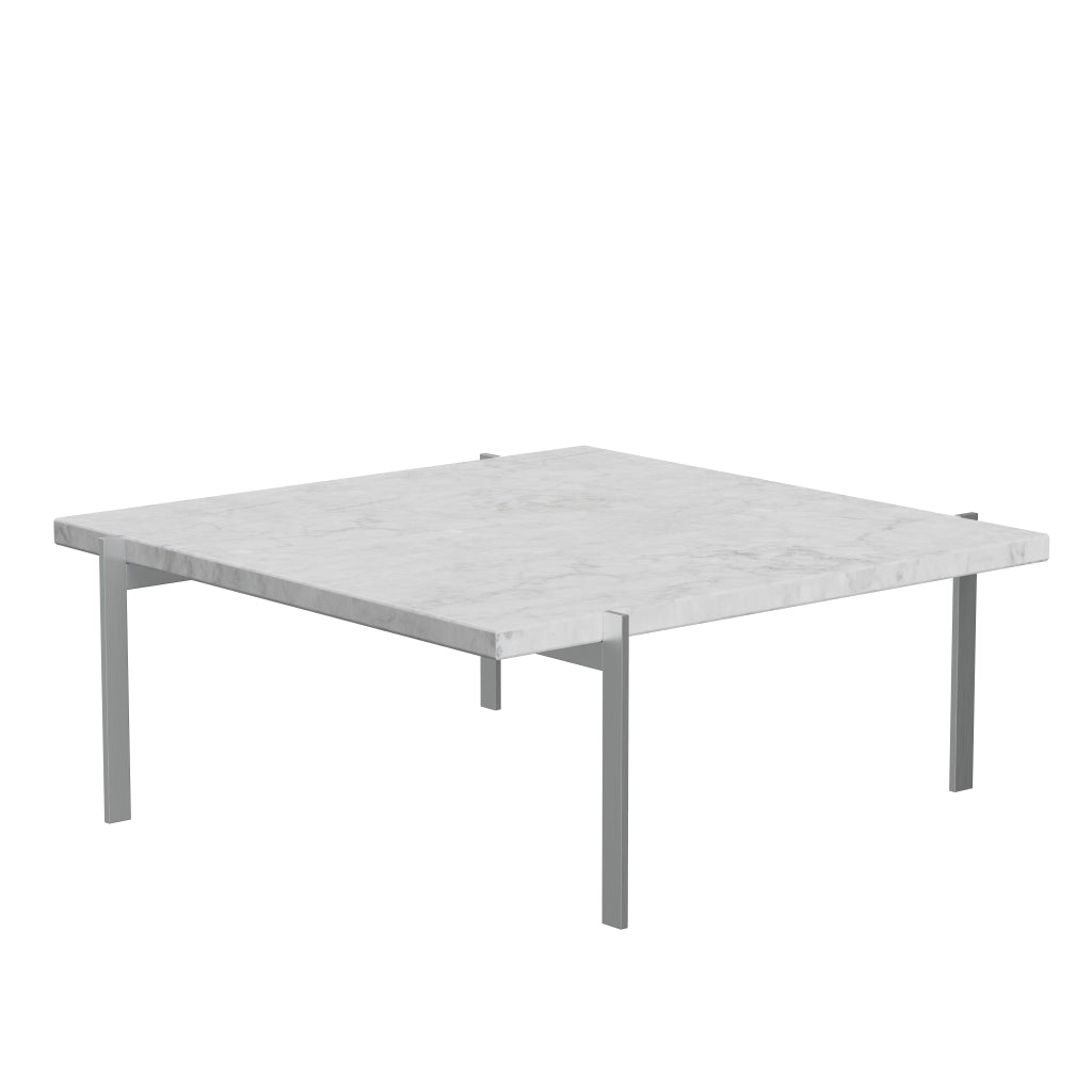 [product_category]-Fritz Hansen Pk61 Coffee Table 80 Cm, White Marble Matt Polished-Fritz Hansen-PK61-Stahl-Marmor-Weiss-Matt-FRI-5