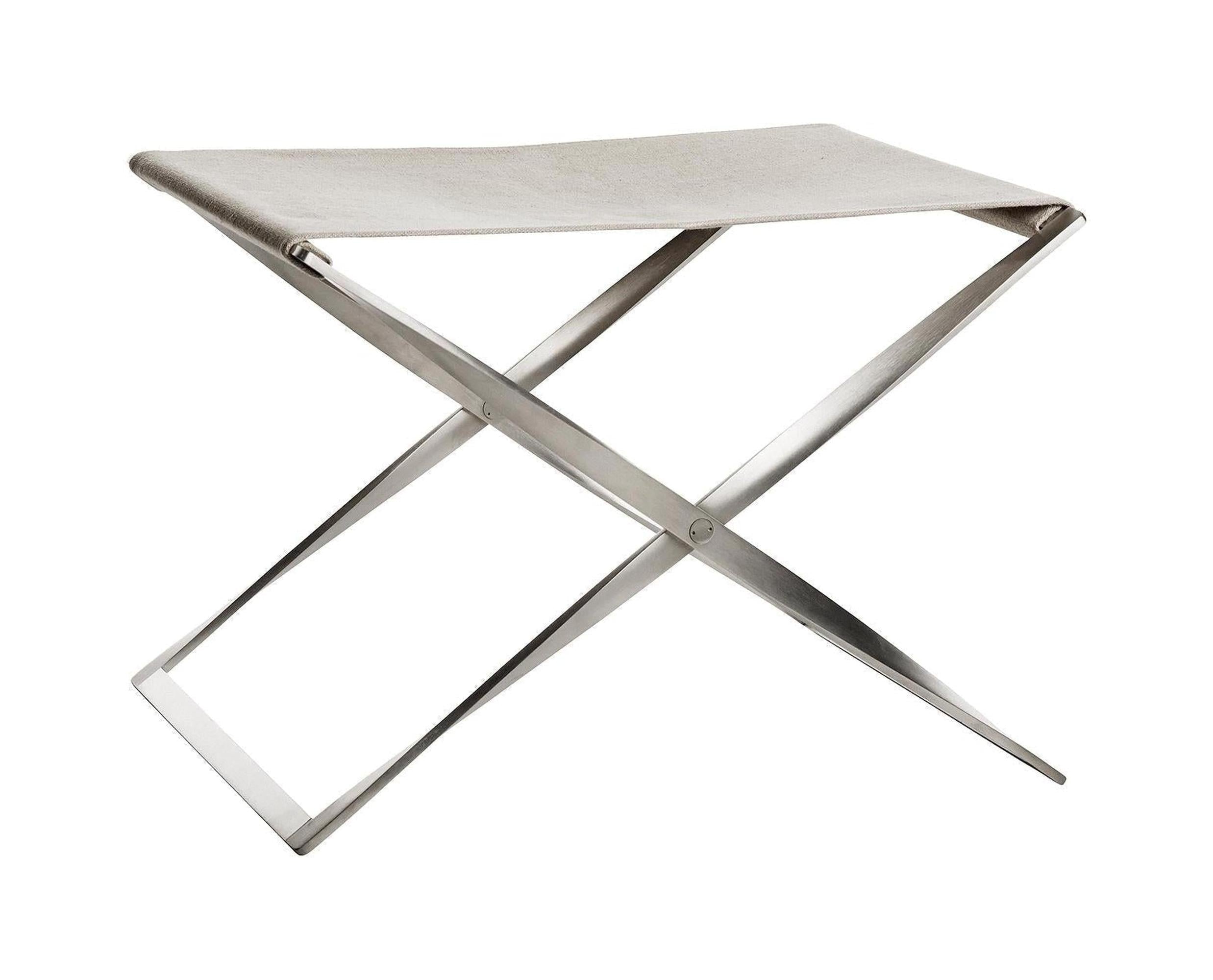 [product_category]-Fritz Hansen Pk91 Folding Chair, Natural Canvas-Fritz Hansen-PK91-natur-FRI-1