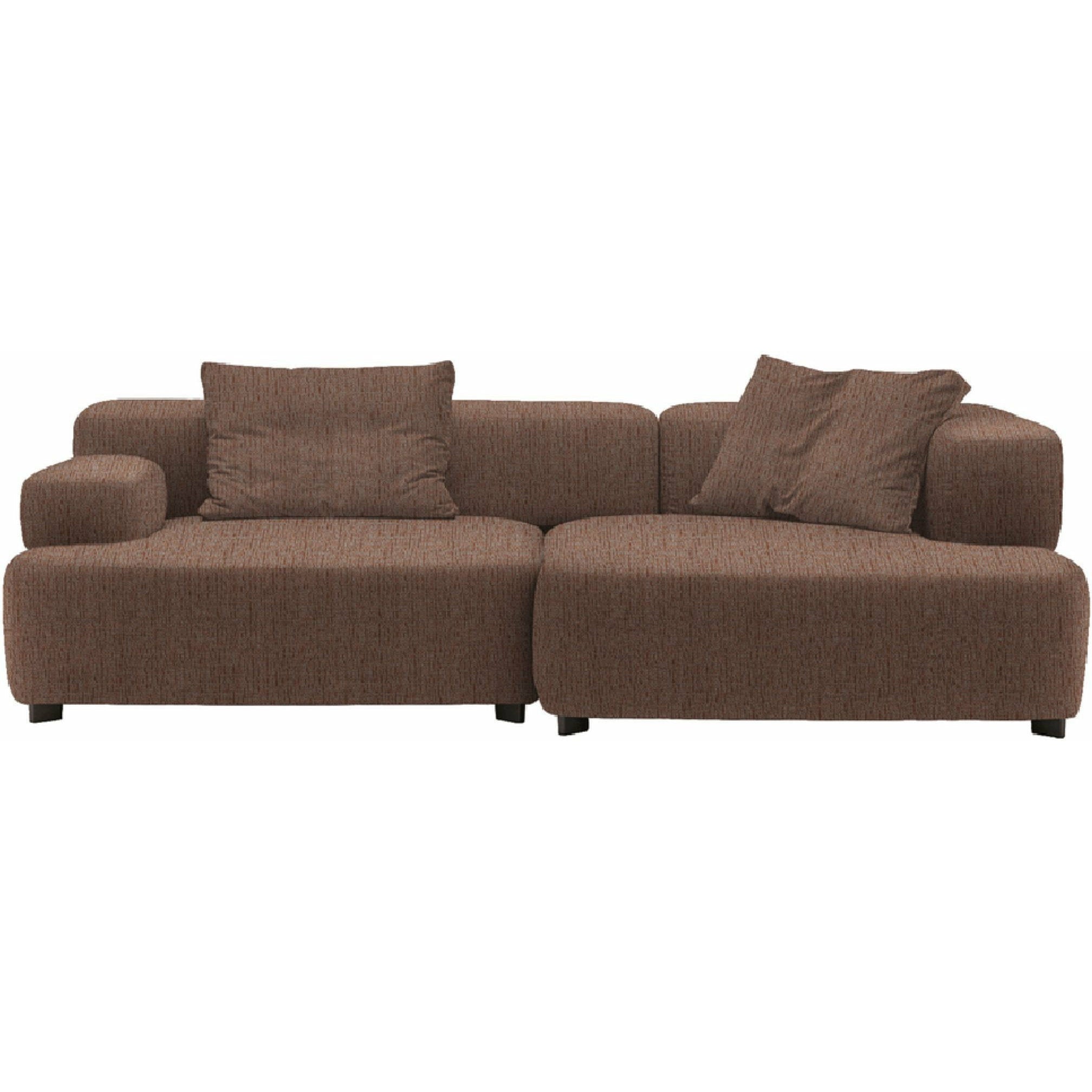 [product_category]-Fritz Hansen Pl240 3 Alphabet 2 Seater Sofa Christianshavn, Beige/Orange-Fritz Hansen-PL240-3-CHRIS-1132-FRI-1