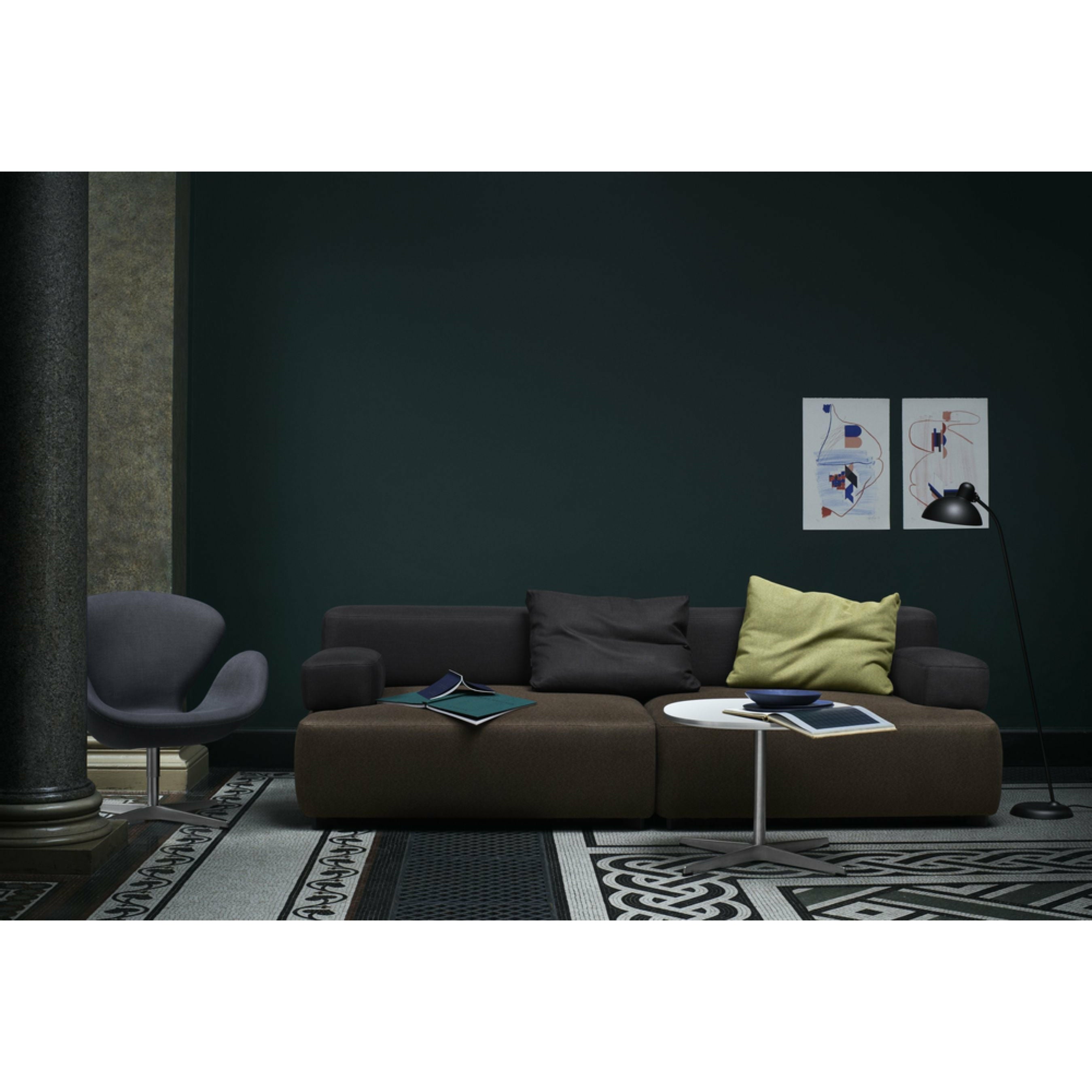 [product_category]-Fritz Hansen Pl240 3 Alphabet 2 Seater Sofa Christianshavn, Black Uni-Fritz Hansen-PL240-3-CHRIS-1175-FRI-4