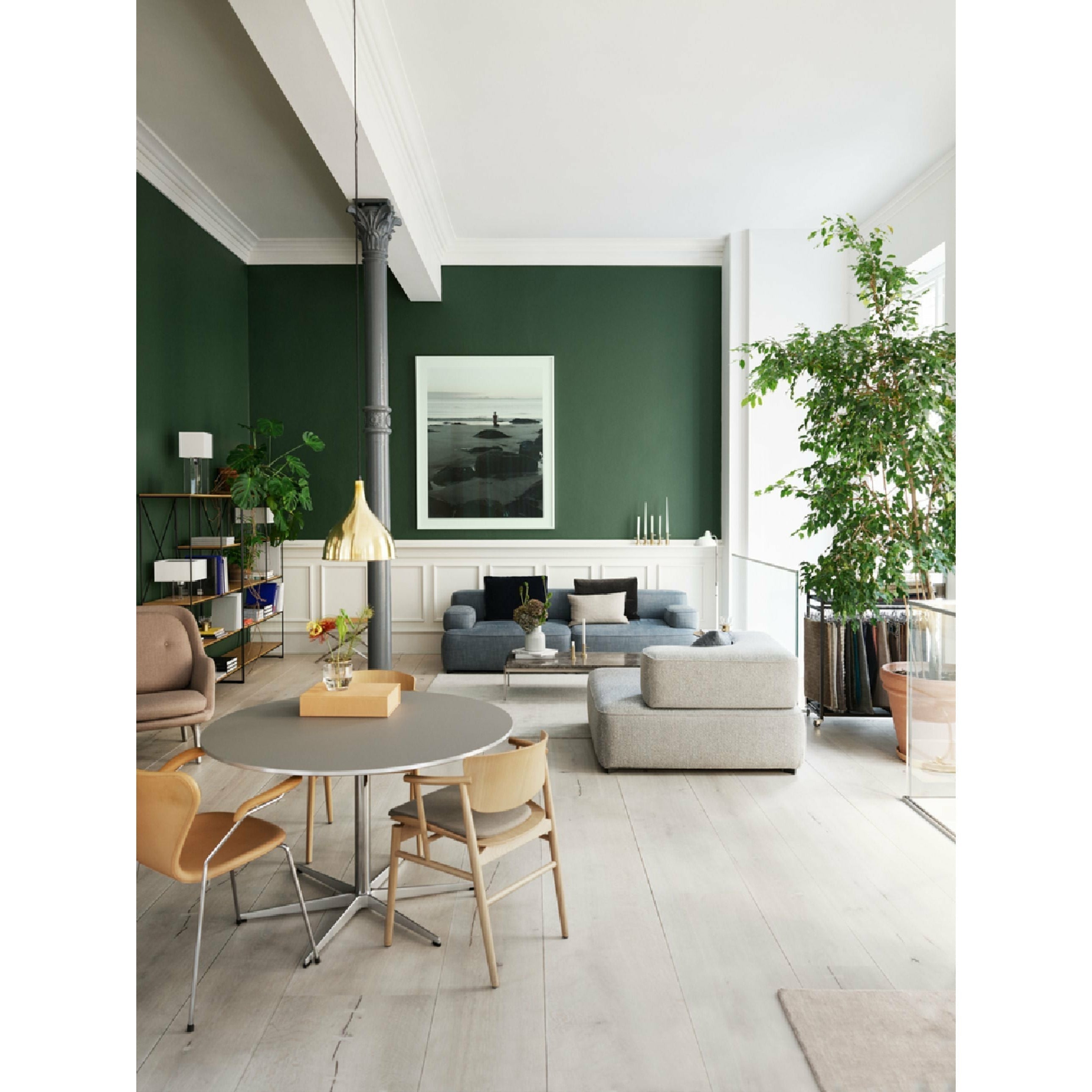[product_category]-Fritz Hansen Pl240 3 Alphabet 2 Seater Sofa Christianshavn, Black Uni-Fritz Hansen-PL240-3-CHRIS-1175-FRI-7