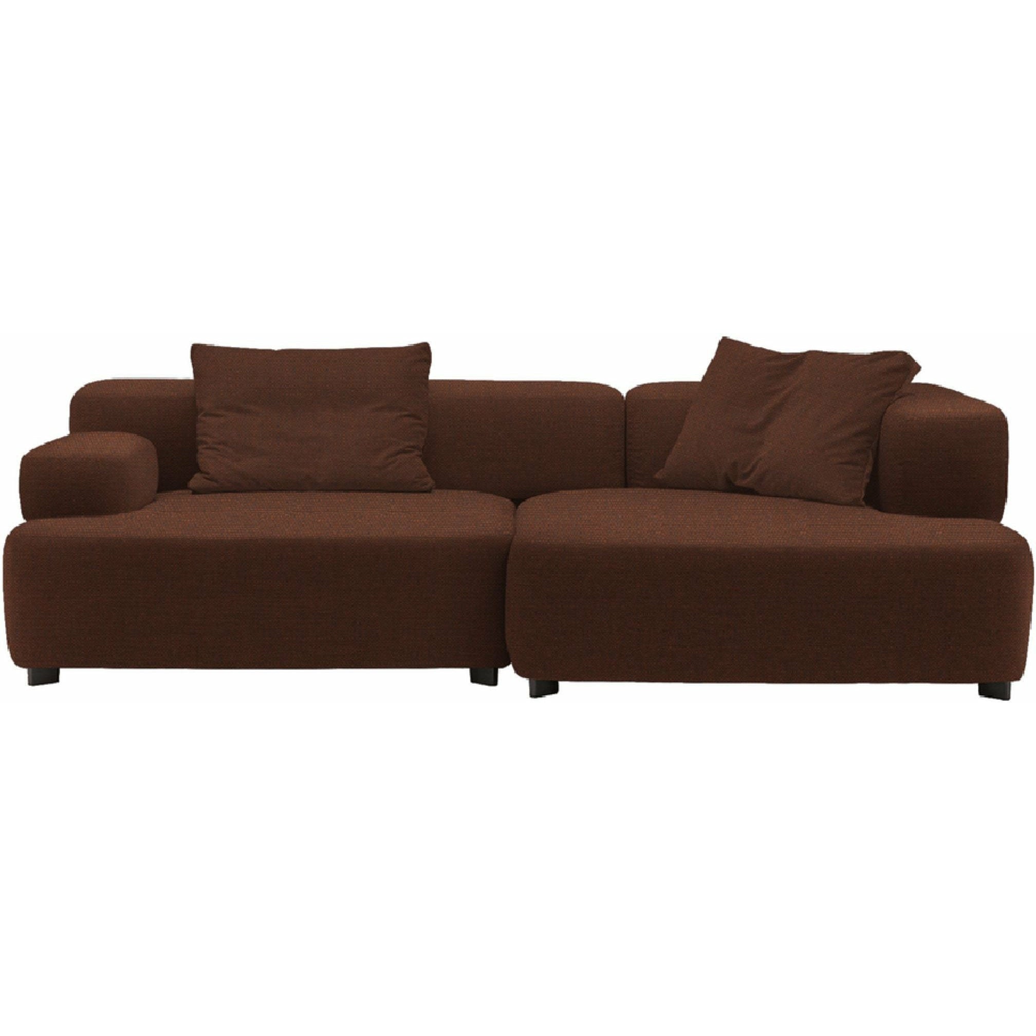 [product_category]-Fritz Hansen Pl240 3 Alphabet 2 Seater Sofa Christianshavn, Dark Orange-Fritz Hansen-PL240-3-CHRIS-1134-FRI-1