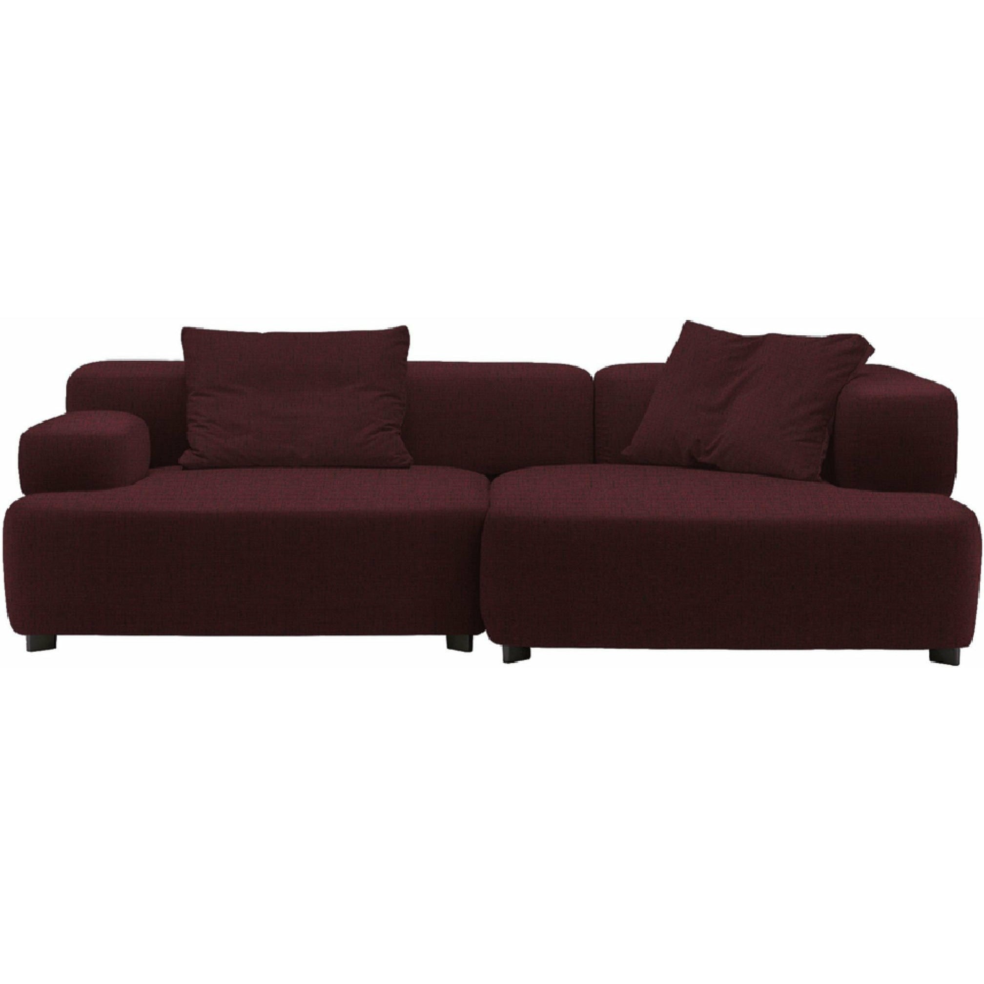 [product_category]-Fritz Hansen Pl240 3 Alphabet 2 Seater Sofa Christianshavn, Red-Fritz Hansen-PL240-3-CHRIS-1141-FRI-1