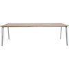 Fritz Hansen Pluralis™ Table Polished Aluminium, Walnut Veneer