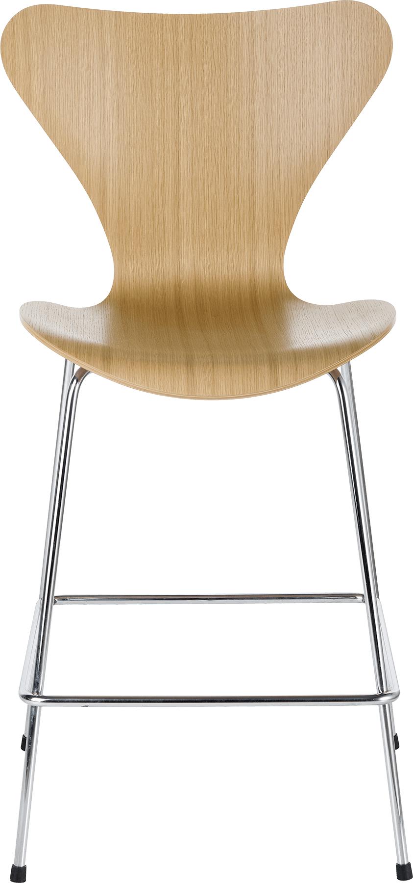 [product_category]-Fritz Hansen Serie 7 Bar Stool Veneer 64 Cm, Elm-Fritz Hansen-3187-elm-1
