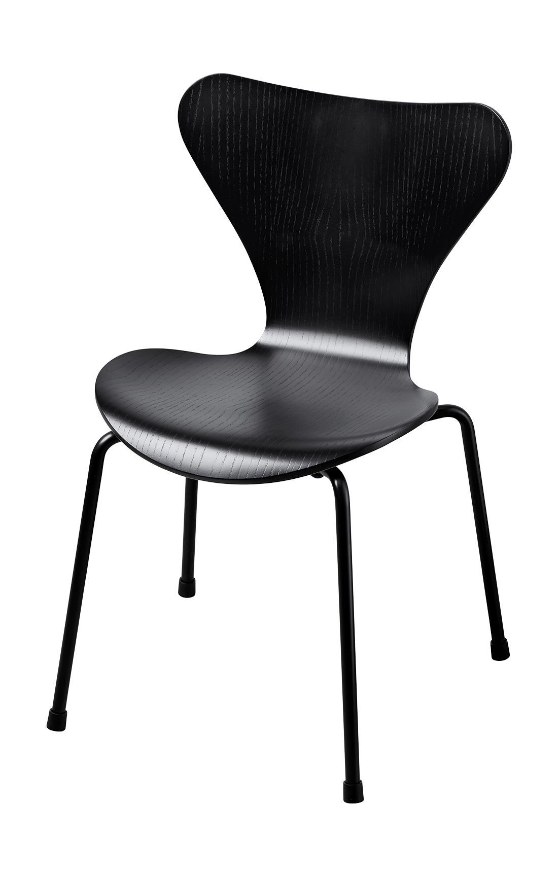 [product_category]-Fritz Hansen Serie 7 Child Chair, Black-Fritz Hansen-5704890402344-3177-Sort-FRI-1