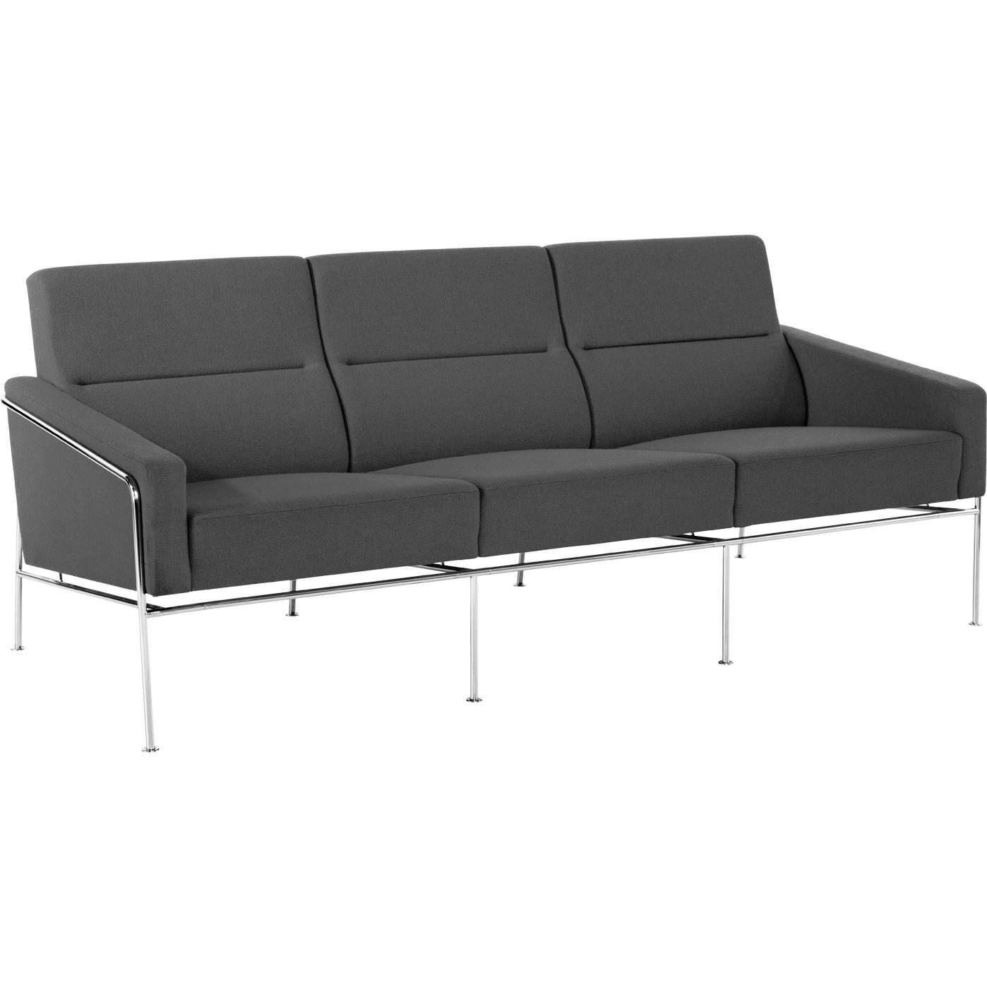 [product_category]-Fritz Hansen Series 3300 Sofa 3 Persons, Hallingdal Light Cold Grey-Fritz Hansen-3303-153-FRI-1